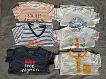 Lot t-shirt 6 mois