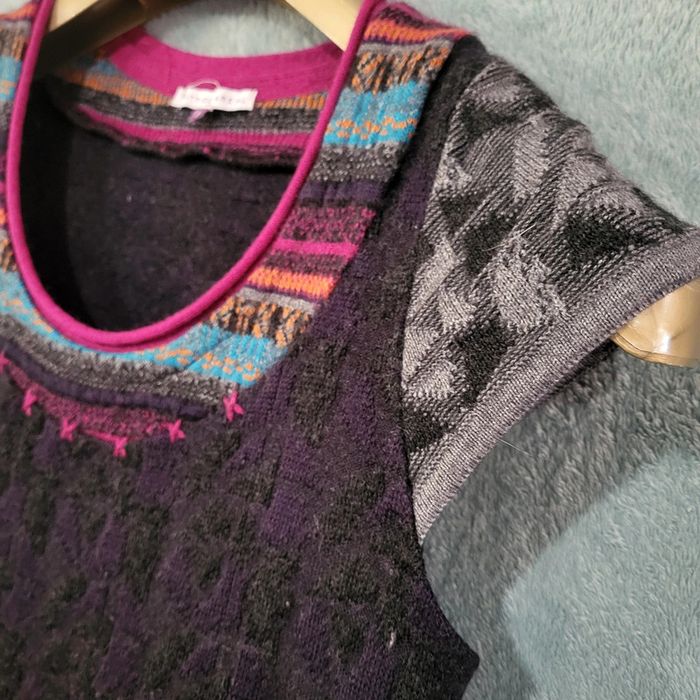 Robe / Tunique en Laine Merinos  👗 Patrice Breal - Taille 1 - photo numéro 4