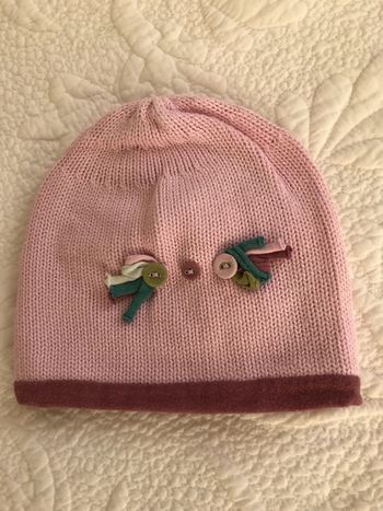 Bonnet Rose en Tricot