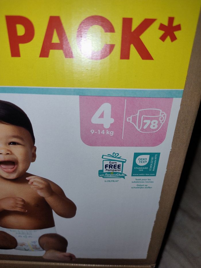 Lot de pampers harmonie taille 4 - photo numéro 2