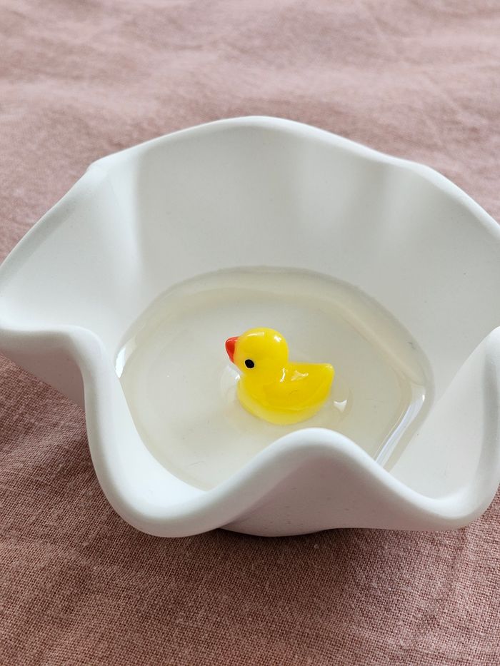 Pot à bijoux canard original ! Vide-poche mignon fait main – Idée cadeau originale - photo numéro 2