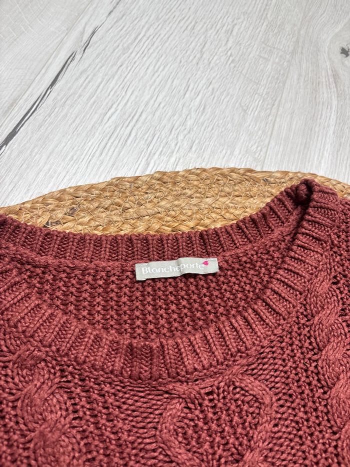 Pull rouge bordeaux - photo numéro 4