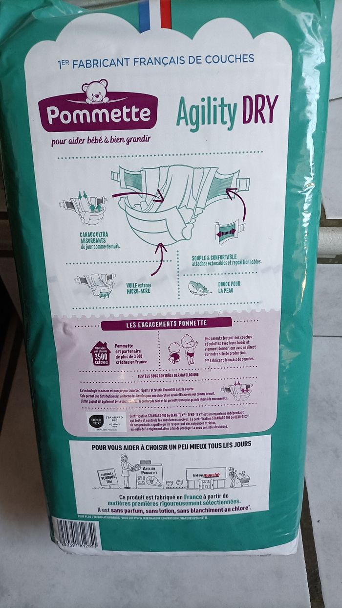 Paquet de couches bébé pommette 4/9 kg - photo numéro 5