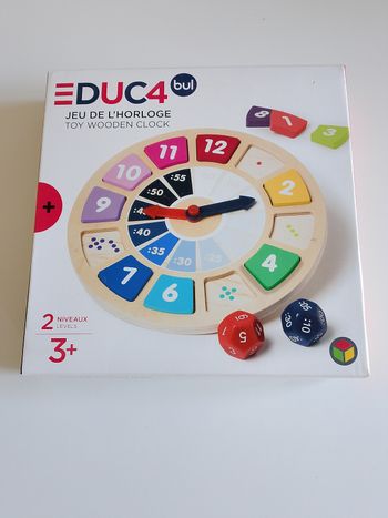Jeu de l'horloge educabul Oxybul complet 
