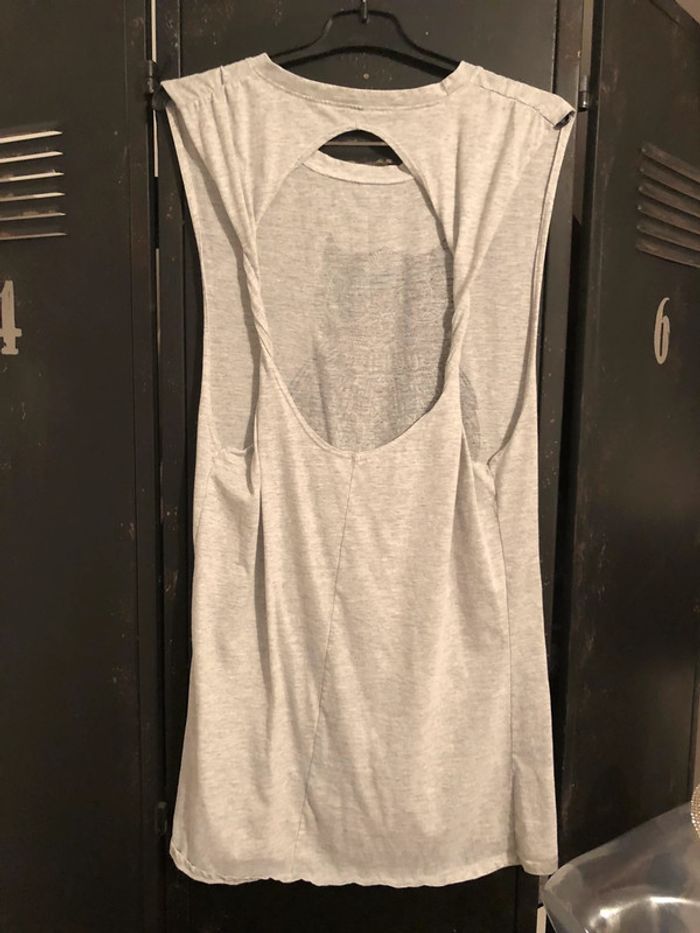Robe légère échancrée grise et noire chouette - photo numéro 2