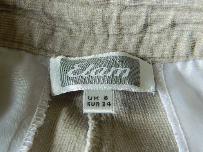 Pantacourt T 34 en velours "Etam" - photo numéro 5