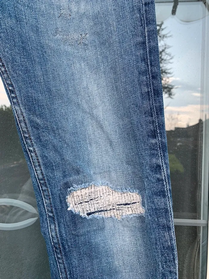 Jean Skinny faux troues T.38 Teddy Smith - photo numéro 3