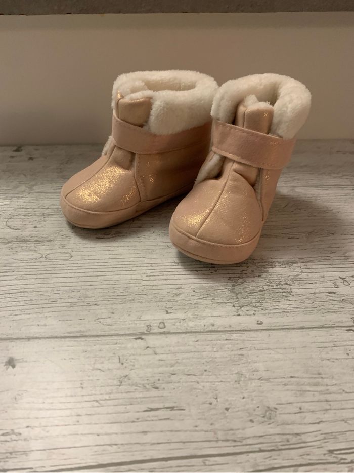 Bottines rose bébé