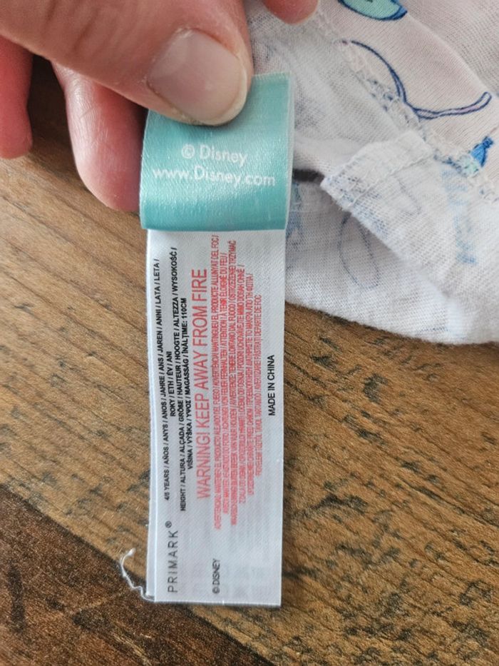 Débardeur sous vêtement Stitch 4/5ans - photo numéro 2