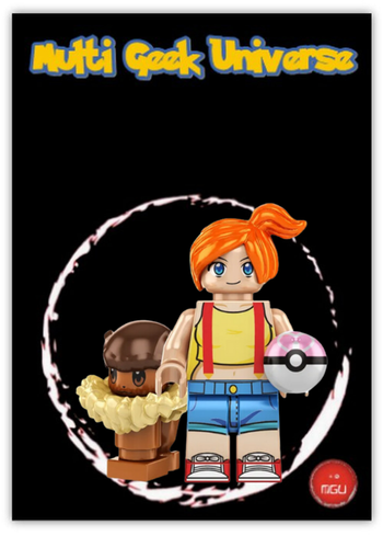 Personnage Pokémon Block Légo - Ondine et Evoli