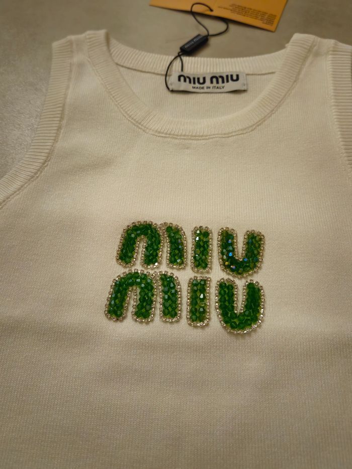 Débardeur Miu Miu noir blanc 🍏 - photo numéro 2