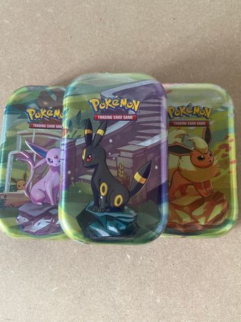 Pokemon - Lot de 3 Mini tins Évolutions Prismatiques - EV8.5 - scellé 