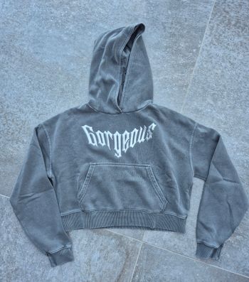 Sweat à capuche crop top XS