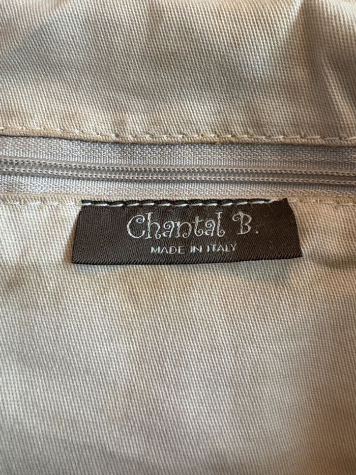 Sac à bandoulière en cuir marron Chantal B - photo numéro 7