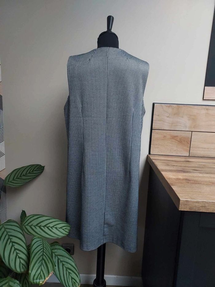 Robe sans manches Camaïeu à carreaux noir et blanc - photo numéro 5