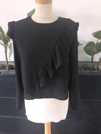 Blouse noire manches longues Bershka