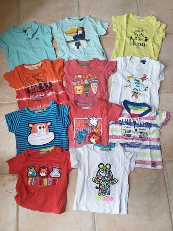 Lot t-shirts garçon 9 mois