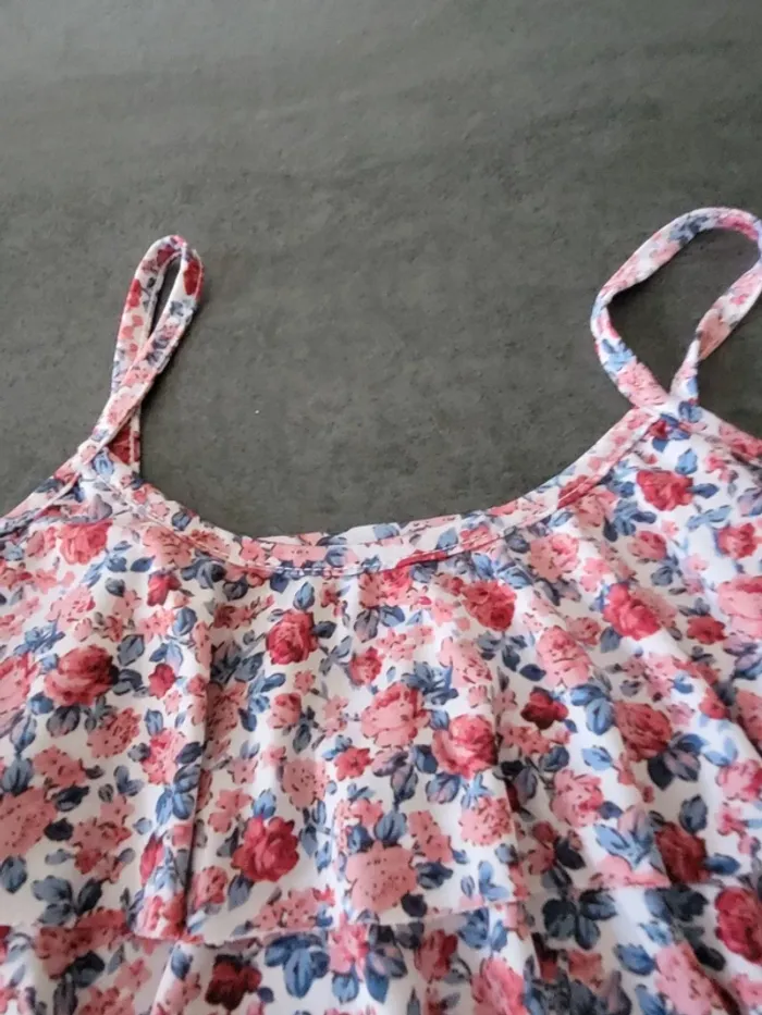 Haut femme fleuri taille unique - photo numéro 2