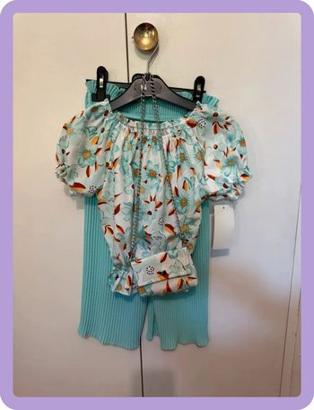 Ensemble filles vert turquoise