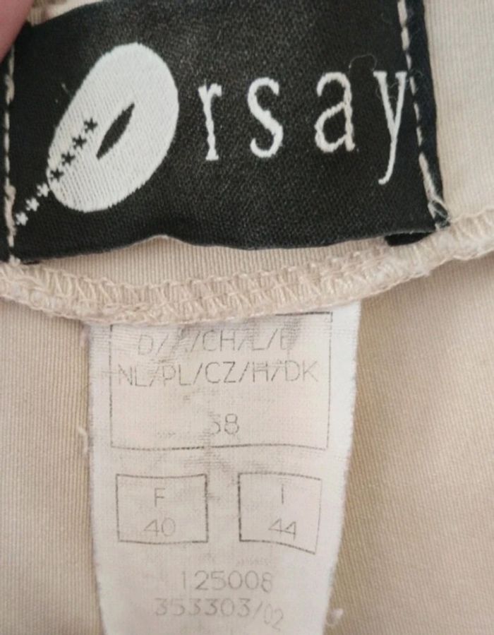 Pantalon crème Orsay taille 40 - photo numéro 4