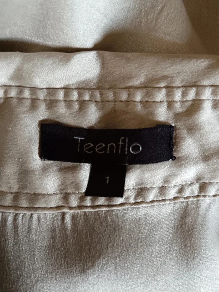 Chemisier soie beige champagne Teenflo y2k - photo numéro 8