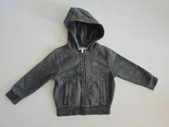 Gilet zippé à capuche lacoste
