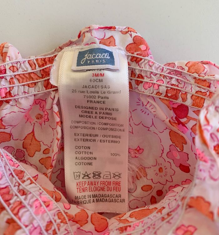 Robe et Bloomer Jacadi Liberty 3m - photo numéro 4