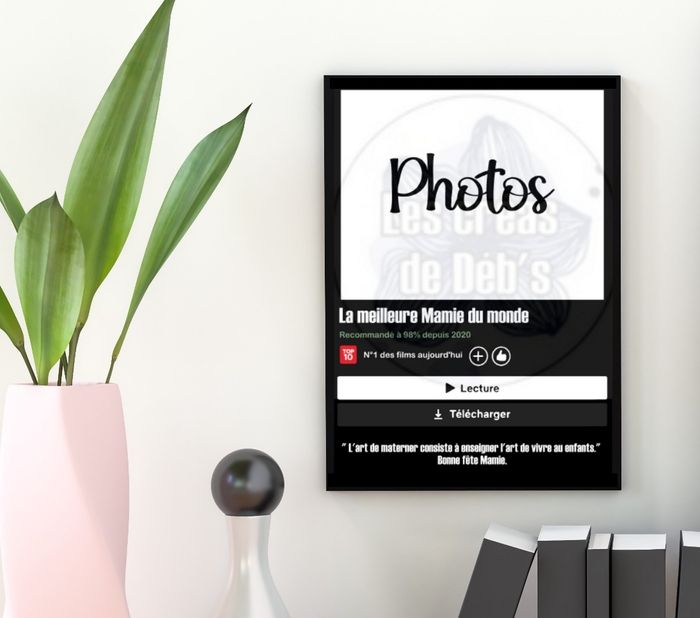 Affiche cadre personnalisé film