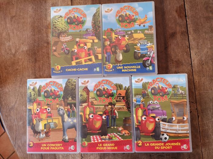 Lot de 5 dvd tracteur tom - photo numéro 2