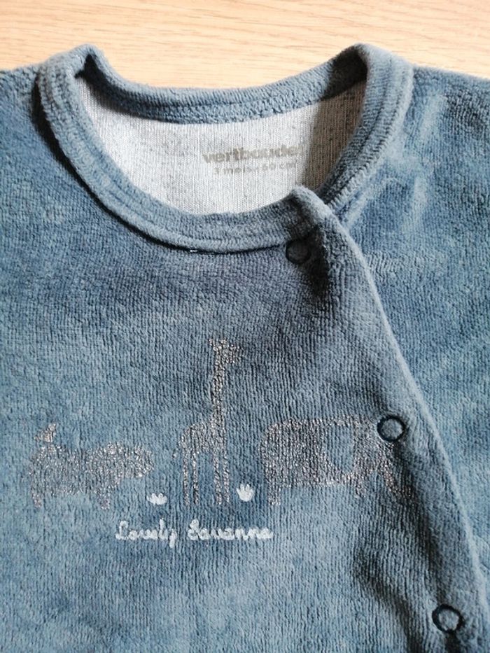 Pyjama velours 3 mois - photo numéro 2