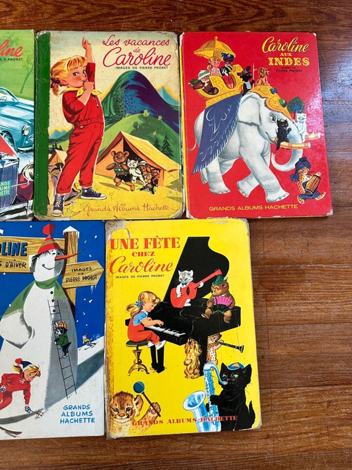 Pierre Probst - Lot B de 5 Grands Albums Hachette Caroline livres anciens éditions originales - photo numéro 3