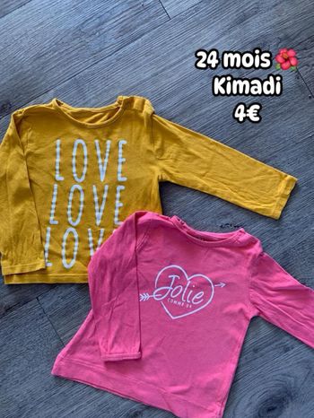 T-shirt 🌺 24 mois 🌺 Kimadi