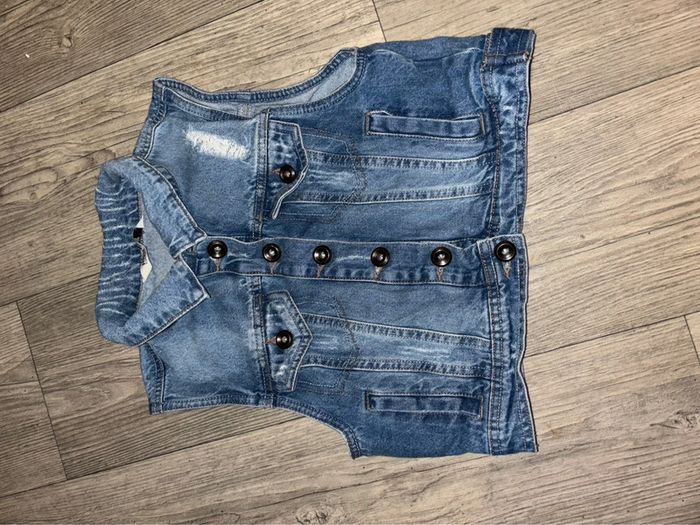 Veste en jean sans manche