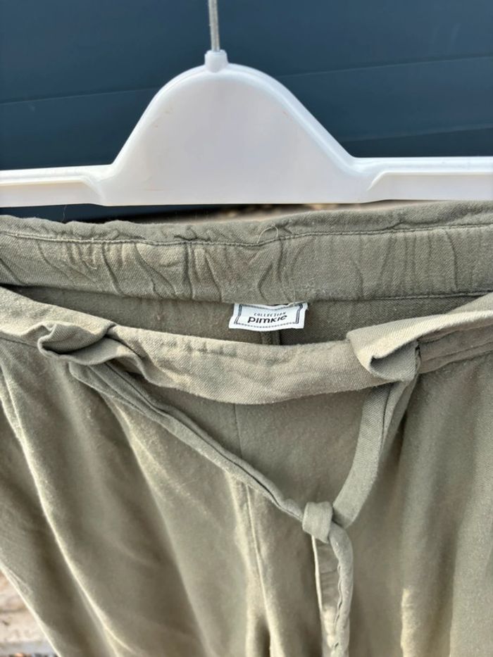 Pantalon kaki Pimkie taille 38 – coupe droite en coton confortable - photo numéro 2
