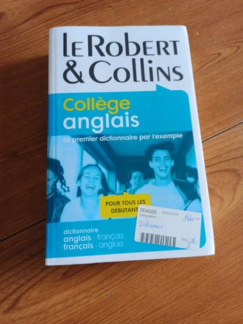 Dictionnaire anglais/ français le Robert &collins