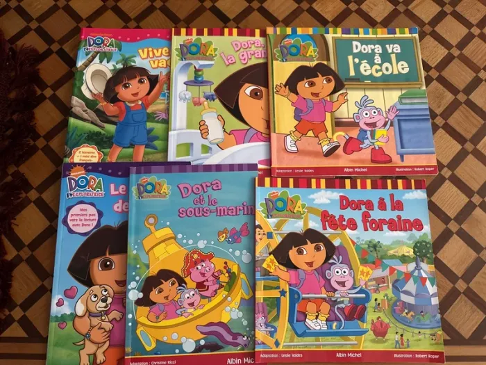 Lot de 6 livres Dora L’Exploratrice (couverture souple)