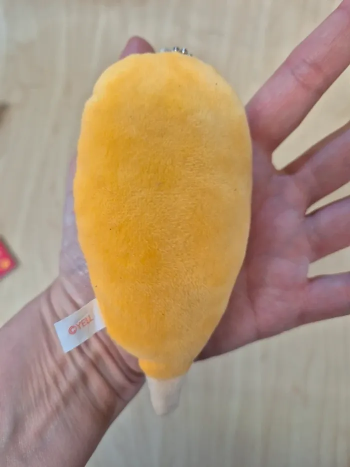 Porte-clés peluche Tsuburana Hitomi "Fast Food" : Corn dog - photo numéro 3
