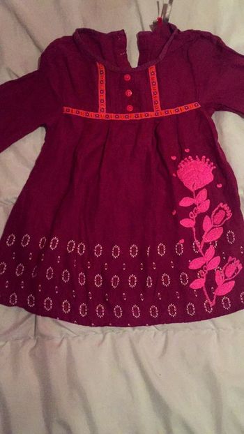 Tunique 4 ans rose ethnique