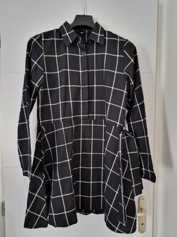 Robe chemise à carreaux