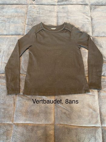 Tee shirt noir Vertbaudet 8 ans