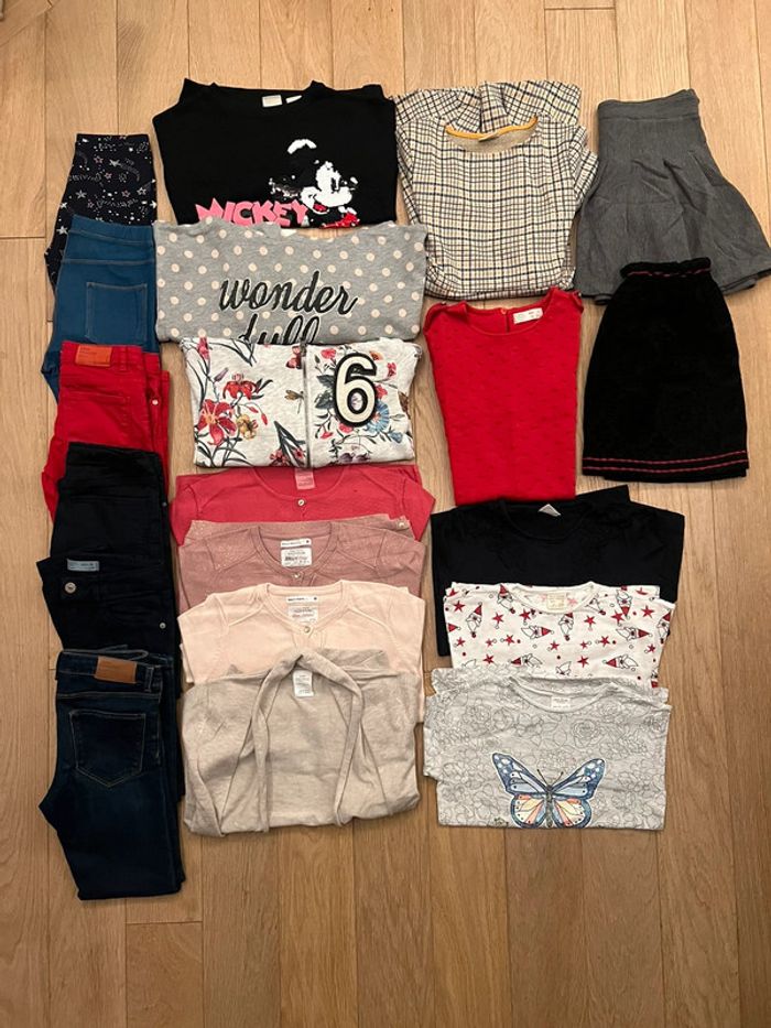 Lot de 20 vêtements Zara fille automne hiver taille 8 ans très bon état