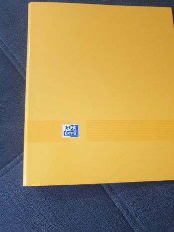 Neuf classeur jaune marque Oxford