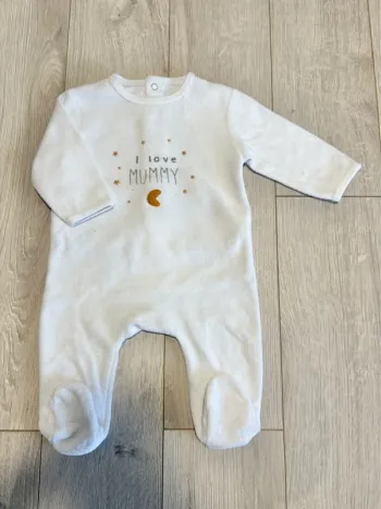 Pyjama velours 3mois mixte