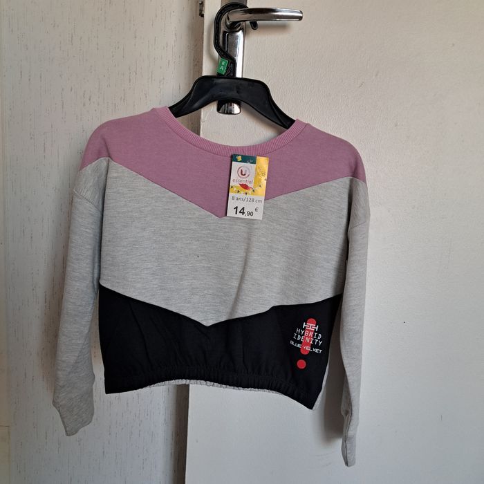 Pull enfant U essentiel Gris - photo numéro 7