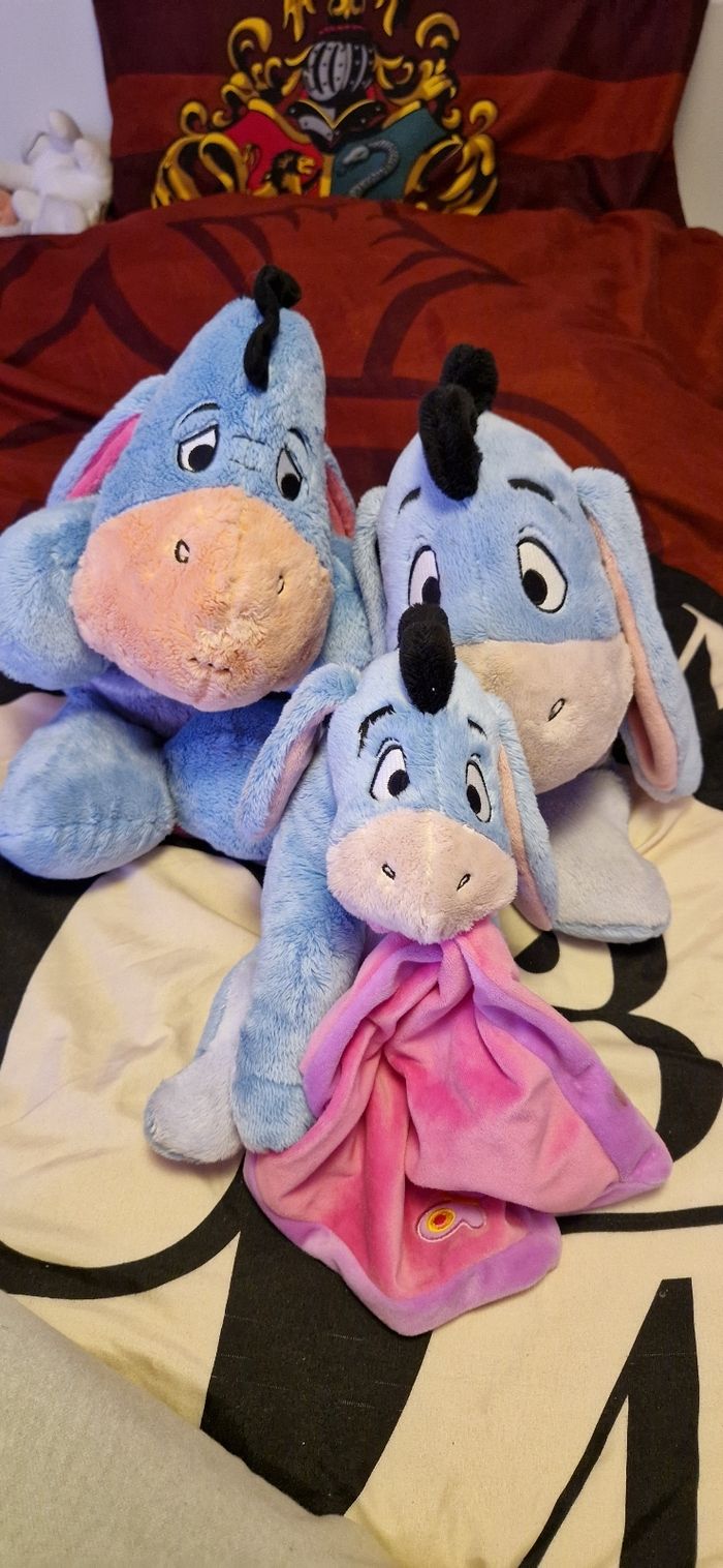 Lot 3 peluches bourriquet disney