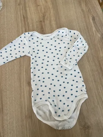 Body petit bateau à pois bleu