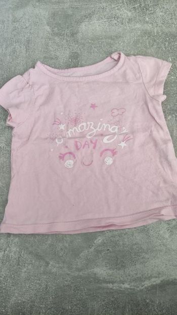 Tee-shirt manches courtes bébé fille 12 mois