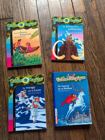 Lot 4 livres cabane magique  5-6-7-24