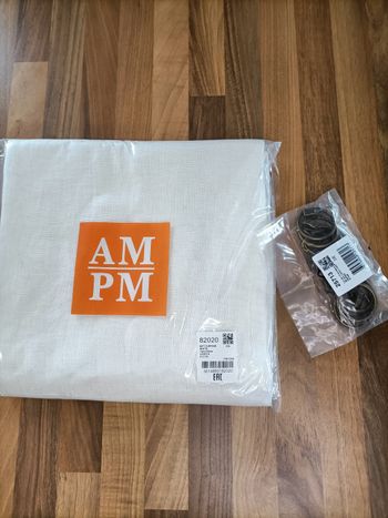 Voilage en voile de lin Noctuelle AM.PM 140 * 220 cm+ accroches rideaux neuf