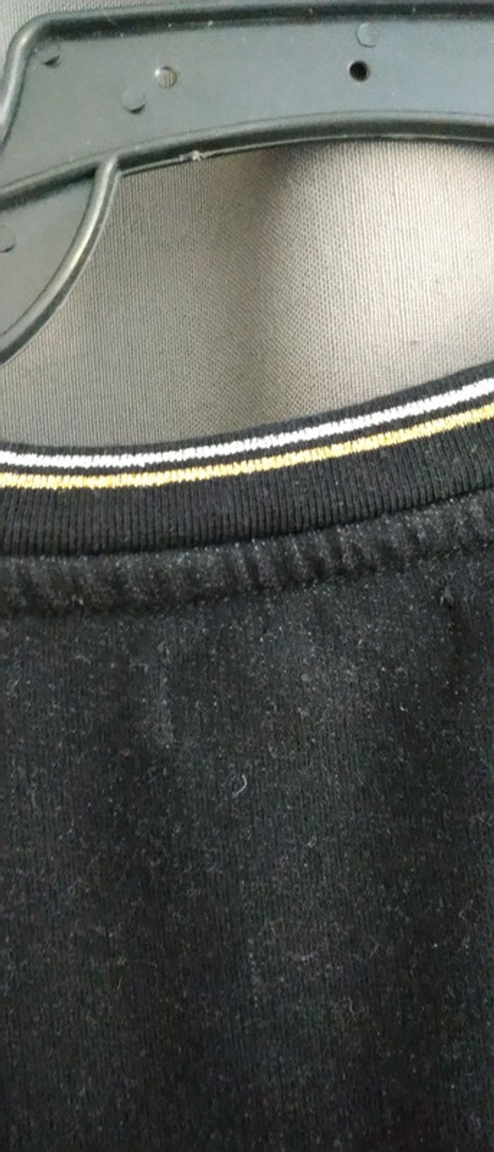 Sweat en molleton noir à liserés or fille 14 ans la redoute - photo numéro 6